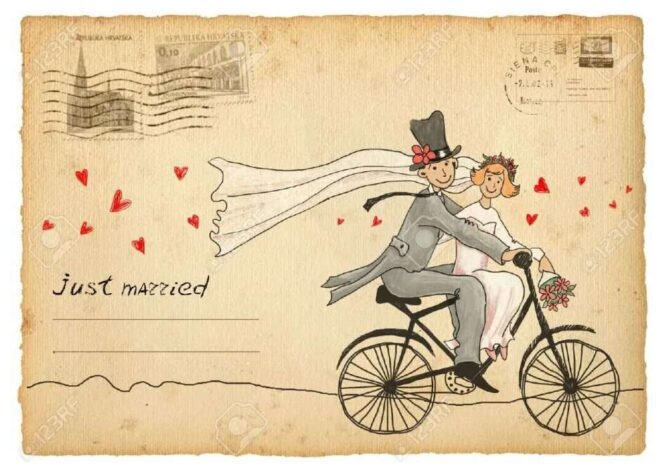 Ретро открытки к годовщине свадьбы: ностальгические моменты