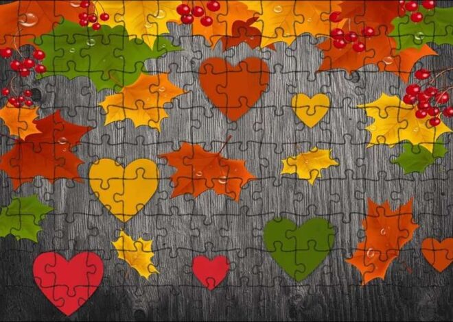 Сердце, сделанное из осенних листьев, на картинках: символ осенней любви